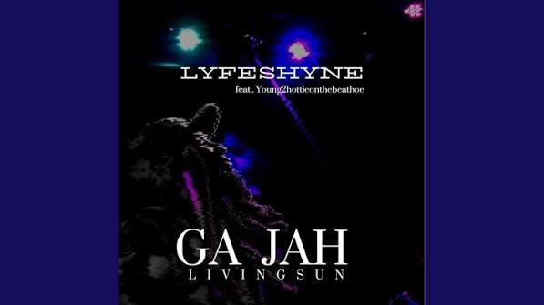 Purple Living Icon oversized tee worn by the approved matte-black female mannequin, front view.